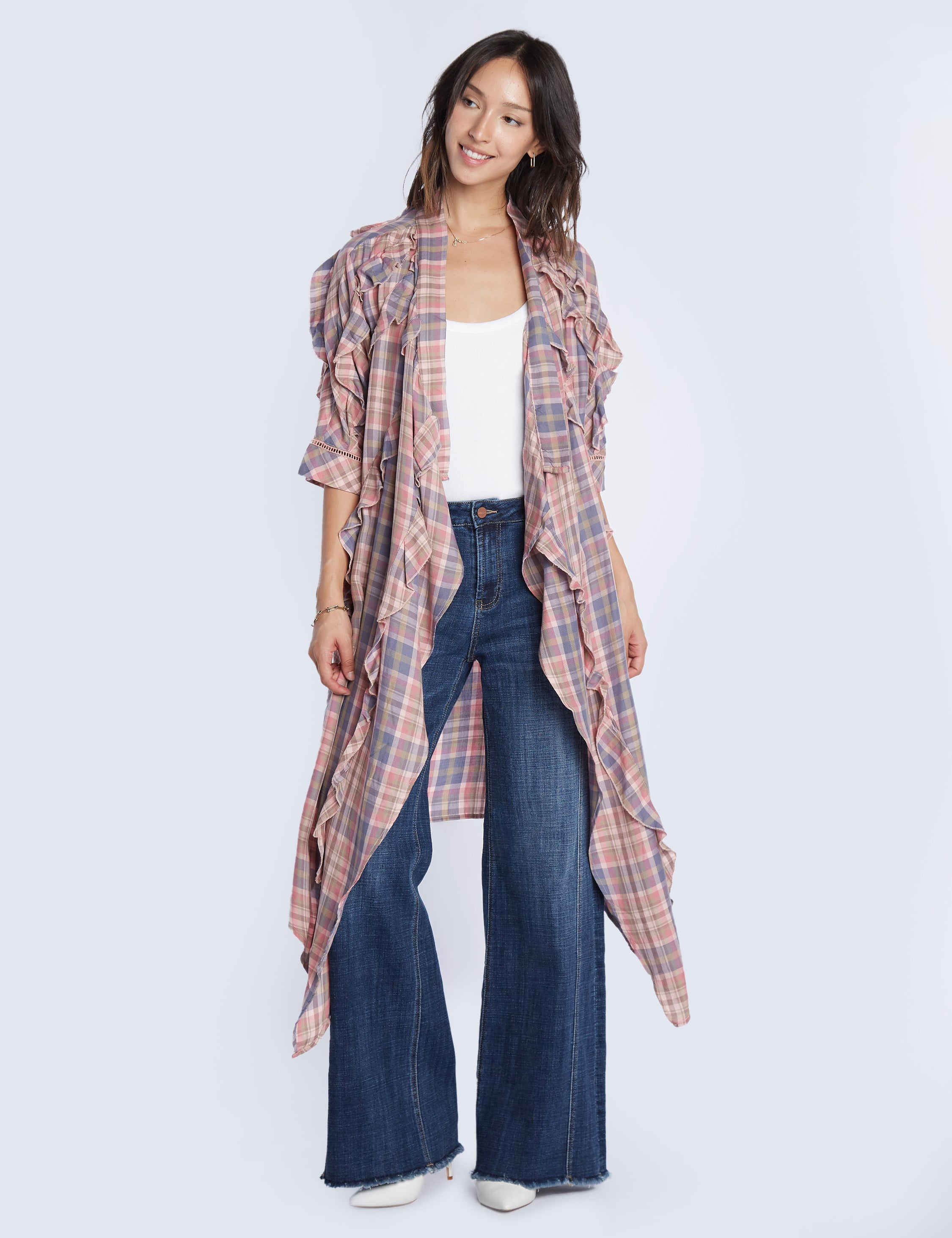 Ruffle Kimono