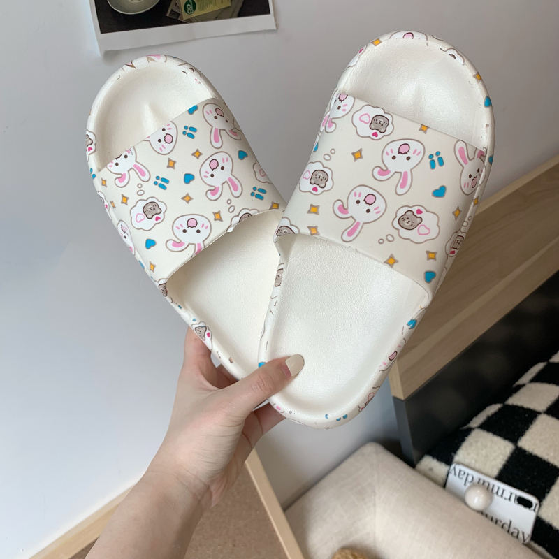 Summer casual thick bottom outerwear slippers Internet celebrity stepping on shit slippers