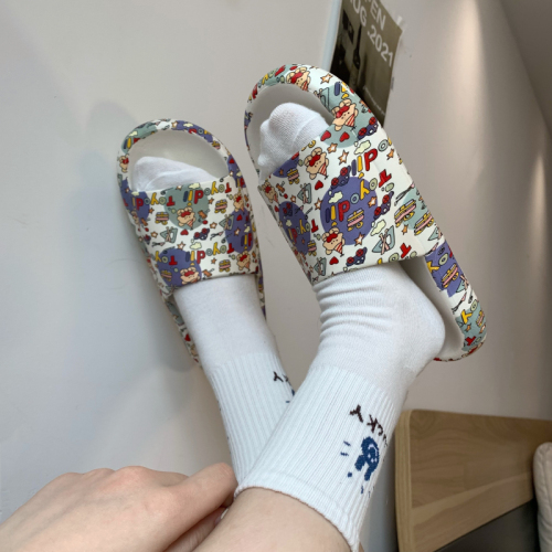 Summer casual thick bottom outerwear slippers Internet celebrity stepping on shit slippers