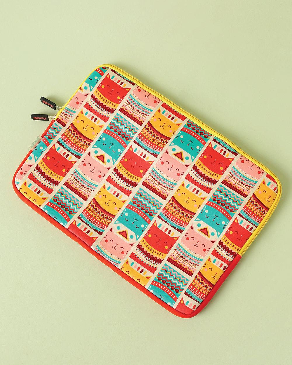 Aztec Cats Laptop Sleeve - 15.6”