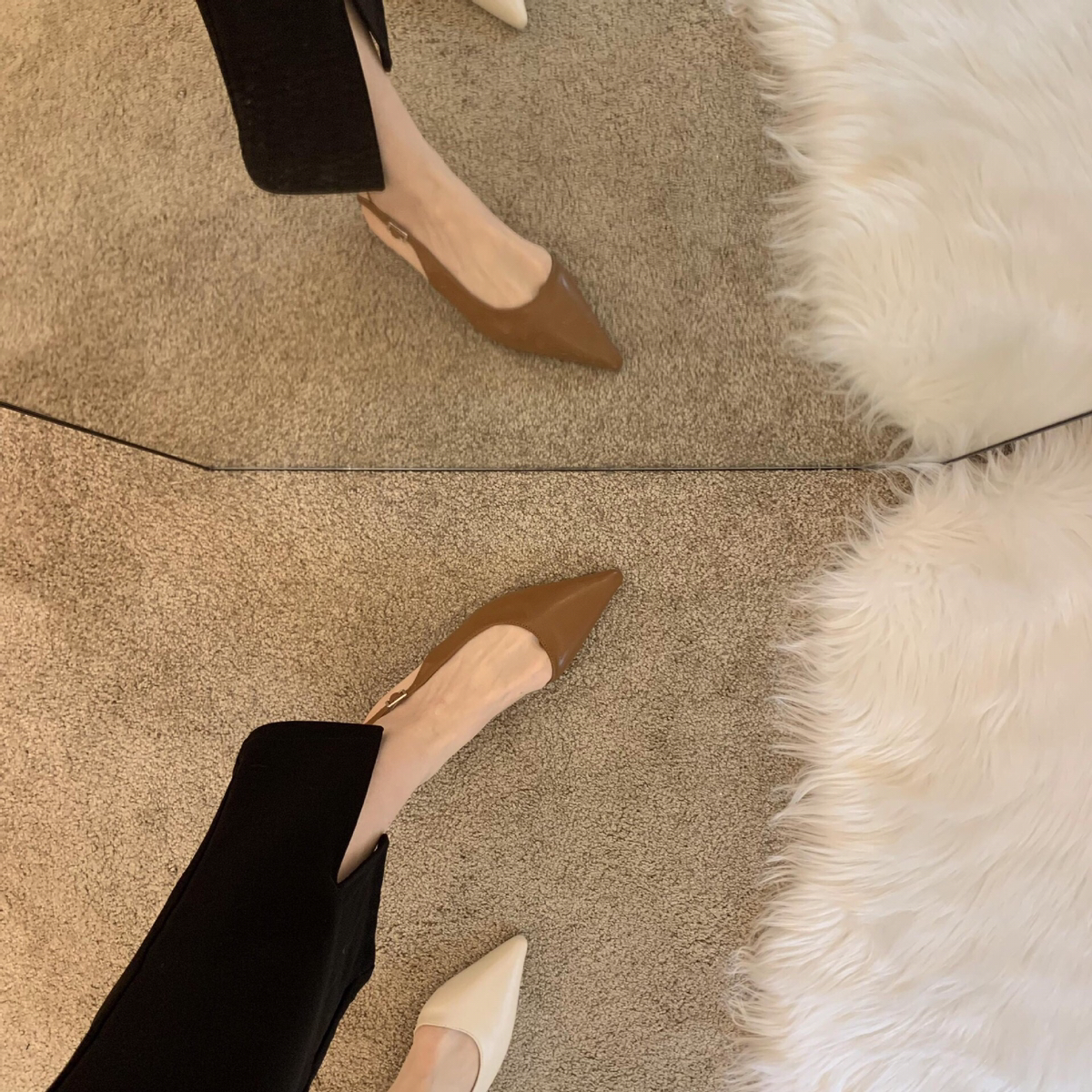 Korean designer pointed thin belt low flat heel sandal