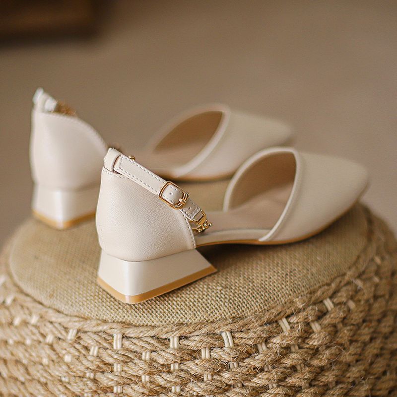 hick Heel Versatile Gentle Mary Jane Shoes