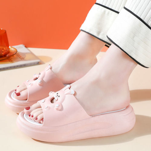 Slippers women’s fashion wear ins style home indoor bathroom non-slip thick bottom light couple beach shoes sandals and slippers