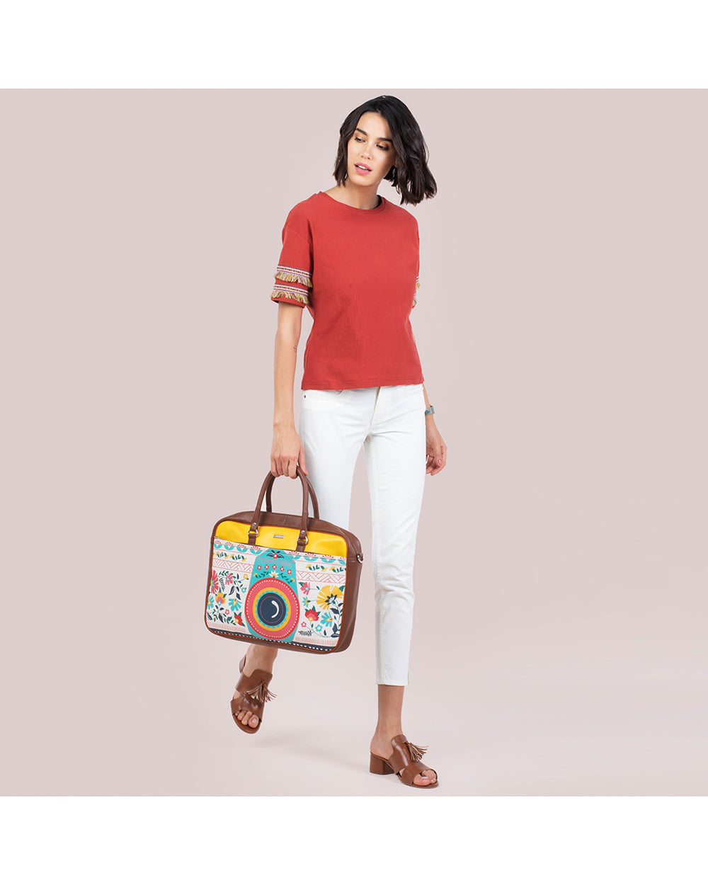Floral Camera Laptop Bag