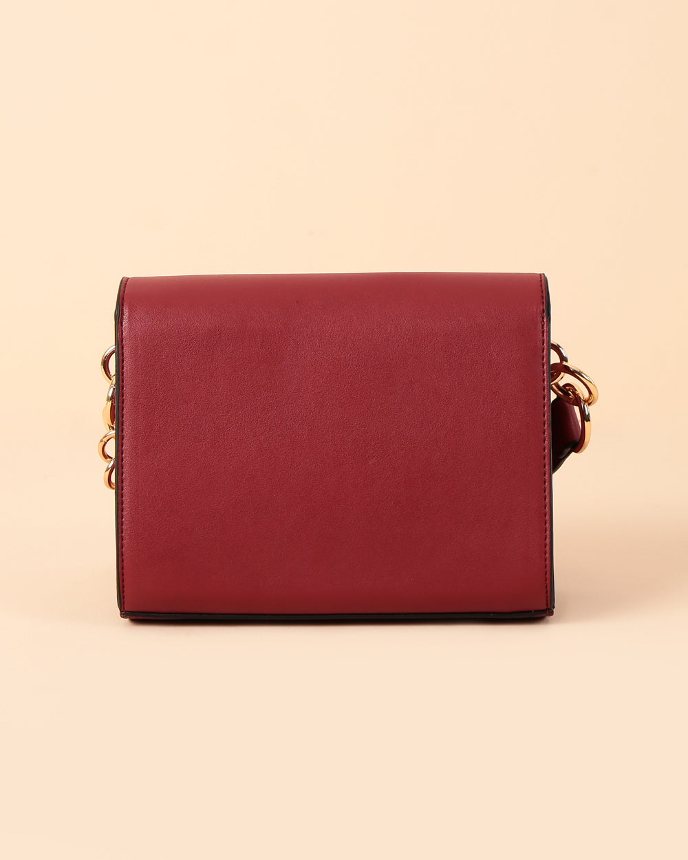 Tropical Vines Crossbody Bag ' Maroon
