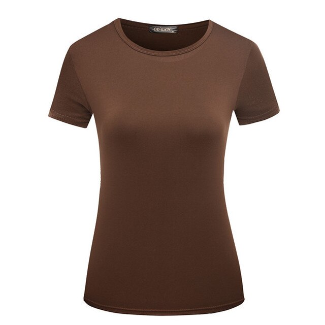 Fashion Short Sleeve Women Gray t-shirt tshirt