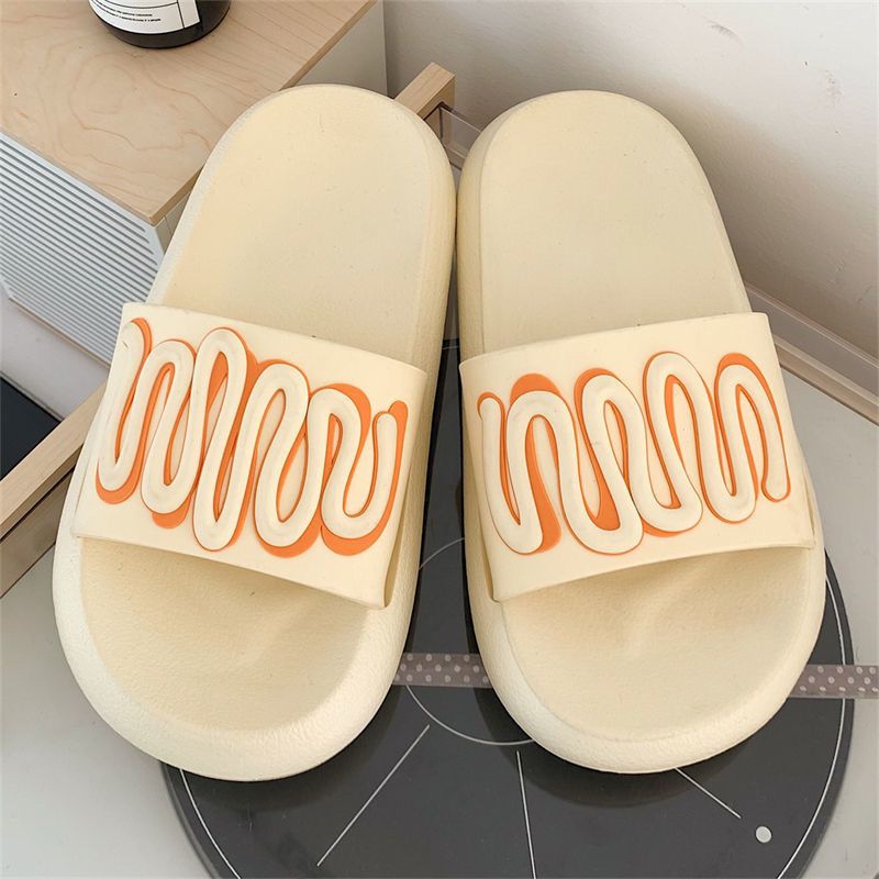Slippers women’s fashion wear ins style home indoor bathroom non-slip thick bottom light couple beach shoes sandals and slippers