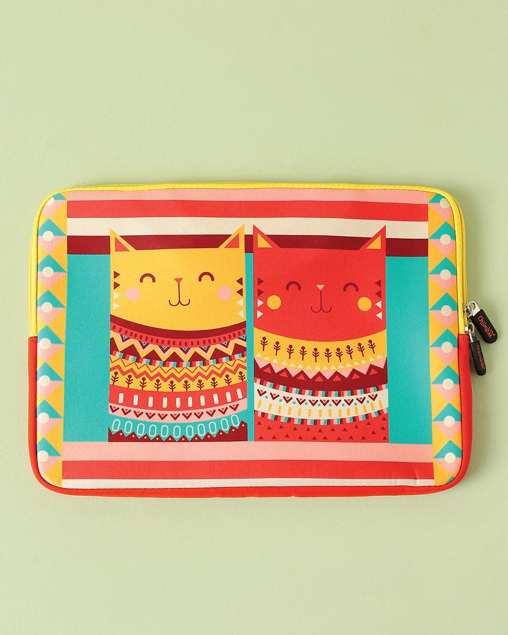 Aztec Cats Laptop Sleeve - 15.6”