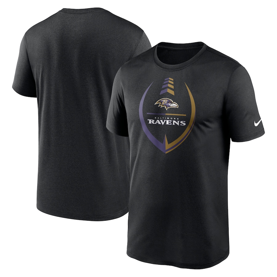 Men's Baltimore Ravens Nike Black Icon Legend Performance T-Shirt
