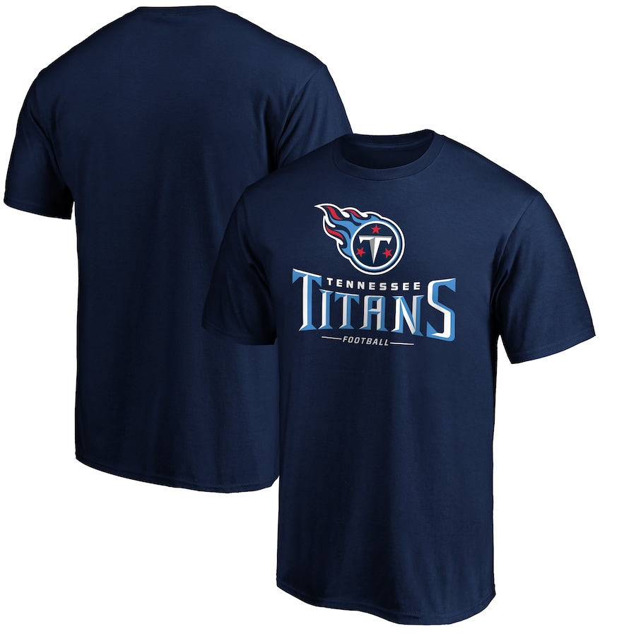 Men's Tennessee Titans Fanatics Branded Navy Team Lockup T-Shirt