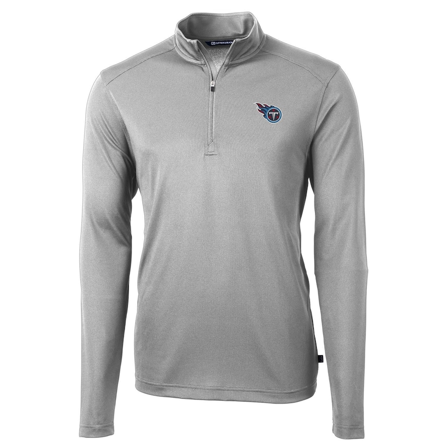 Men's Tennessee Titans Cutter & Buck Gray Virtue Eco Pique Recycled ...