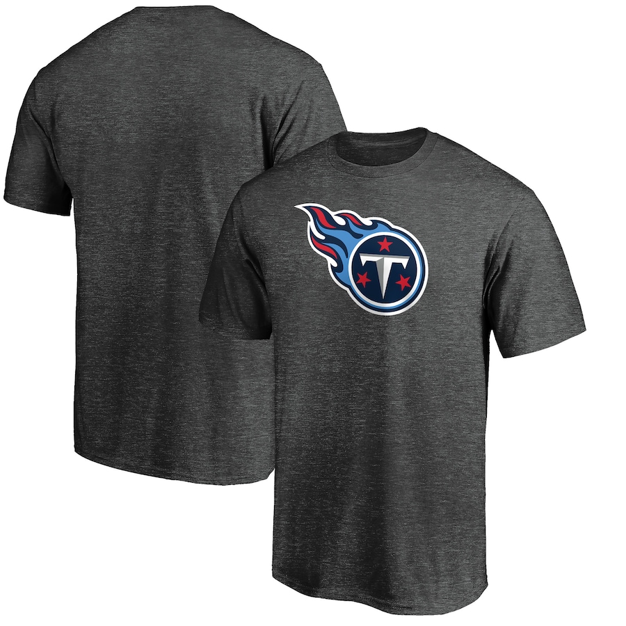 Men's Tennessee Titans Fanatics Branded Heathered Charcoal Primary Logo ...