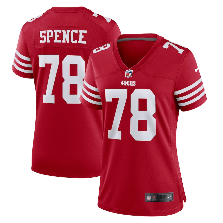 Women's San Francisco 49ers Akeem Spence Nike Scarlet Game Player Jersey