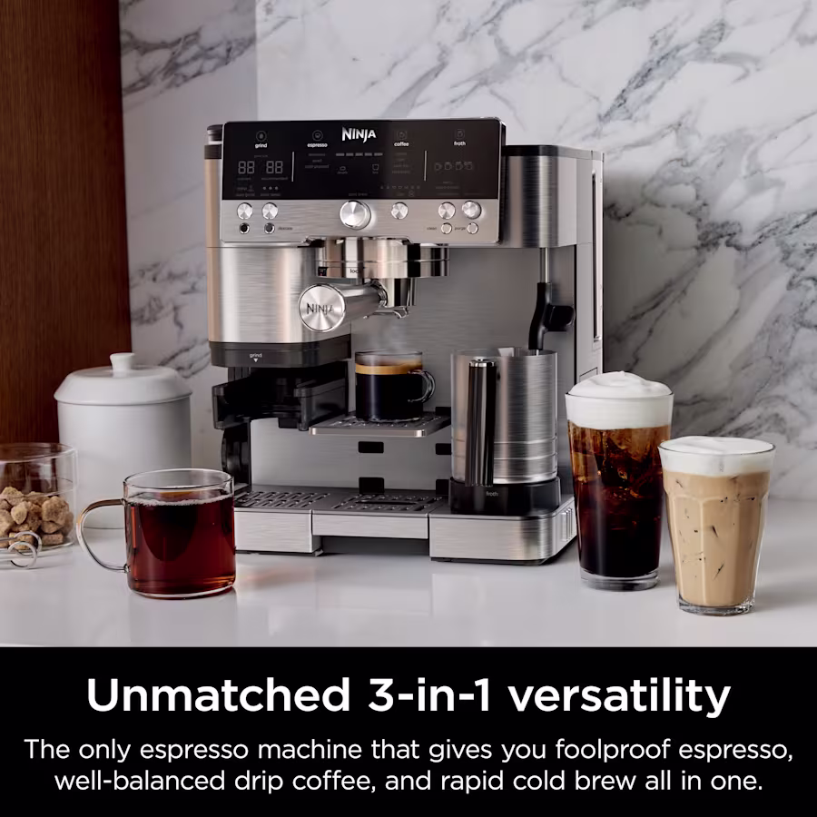 Ninja Luxe™ Café Premier 3 in 1 Espresso Drip Coffee & Cold Brew Maker