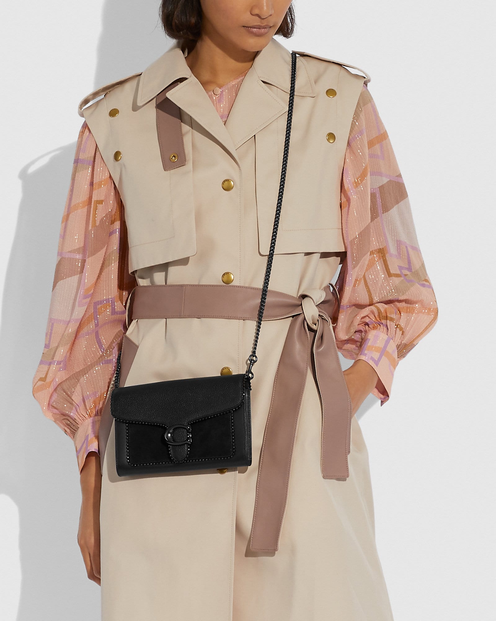 Tabby Chain Clutch With Beadchain