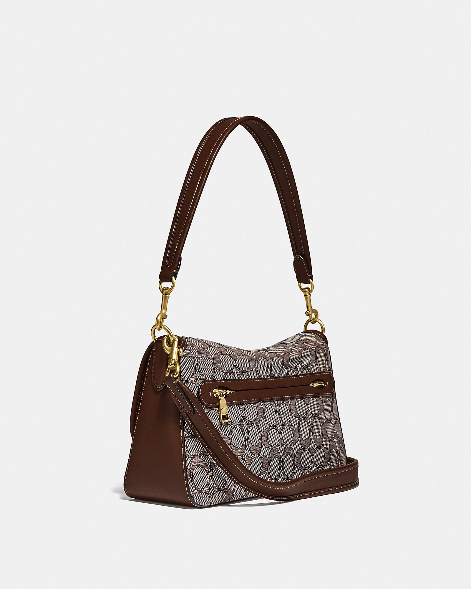 Soft Tabby Shoulder Bag In Signature Jacquard