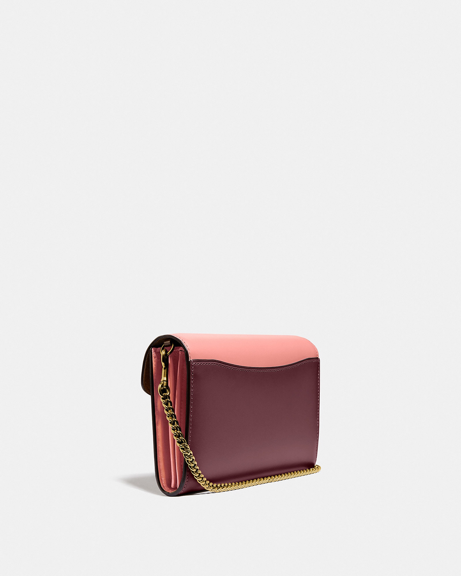 Tabby Chain Clutch In Colorblock Signature Canvas