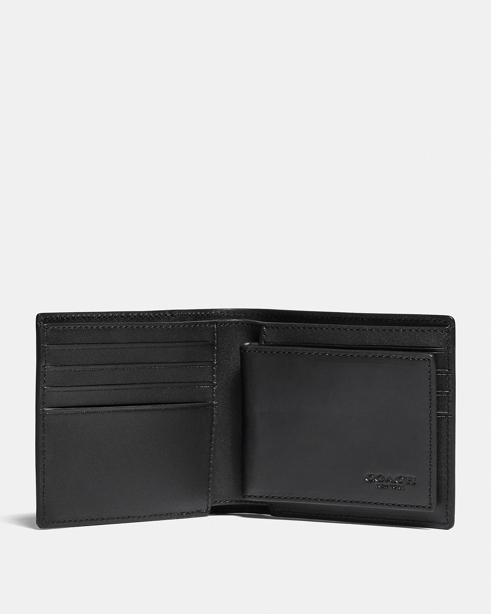 3 In 1 Wallet In Colorblock With Whipstitch