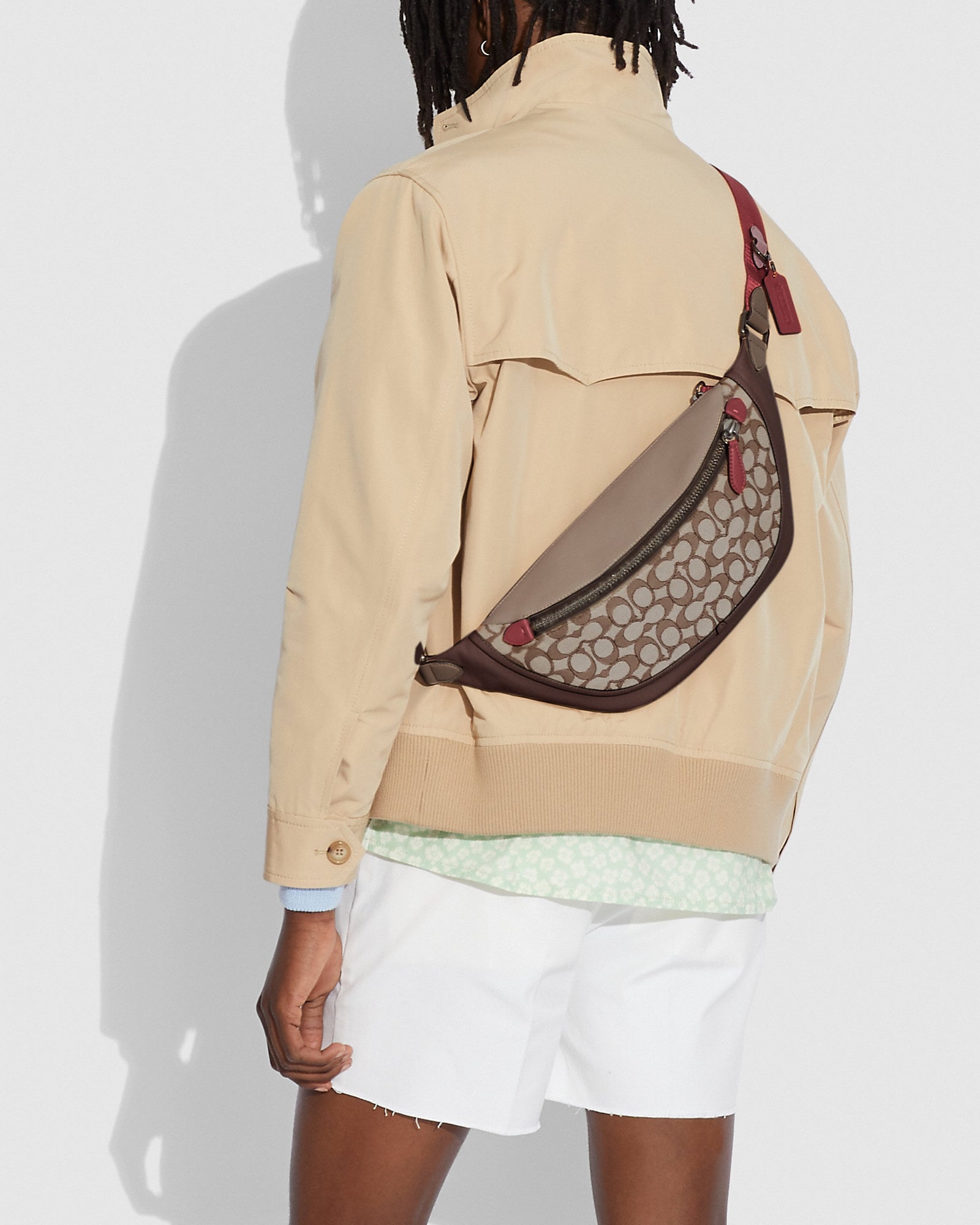 League Belt Bag In Signature Jacquard