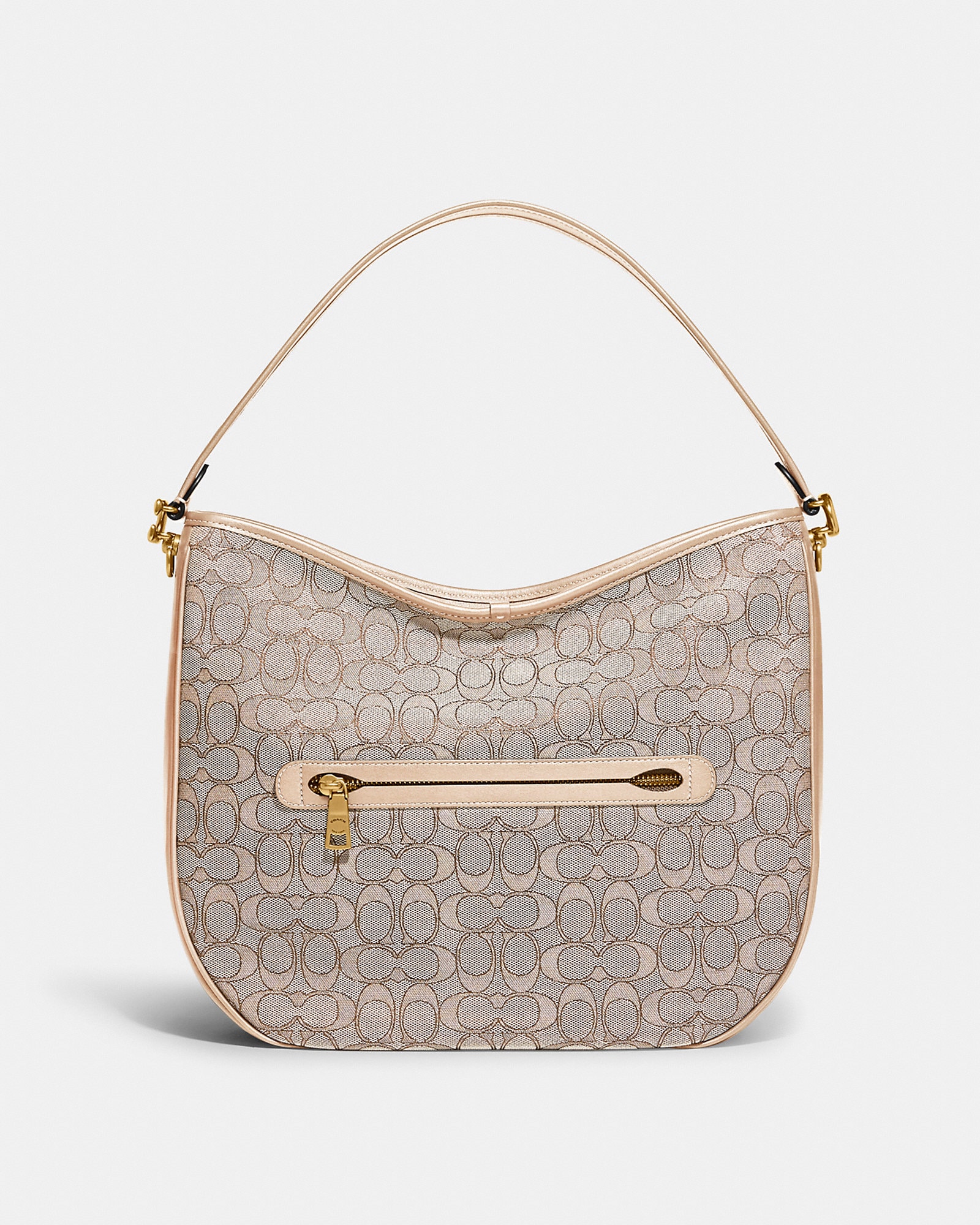 Soft Tabby Hobo In Signature Jacquard