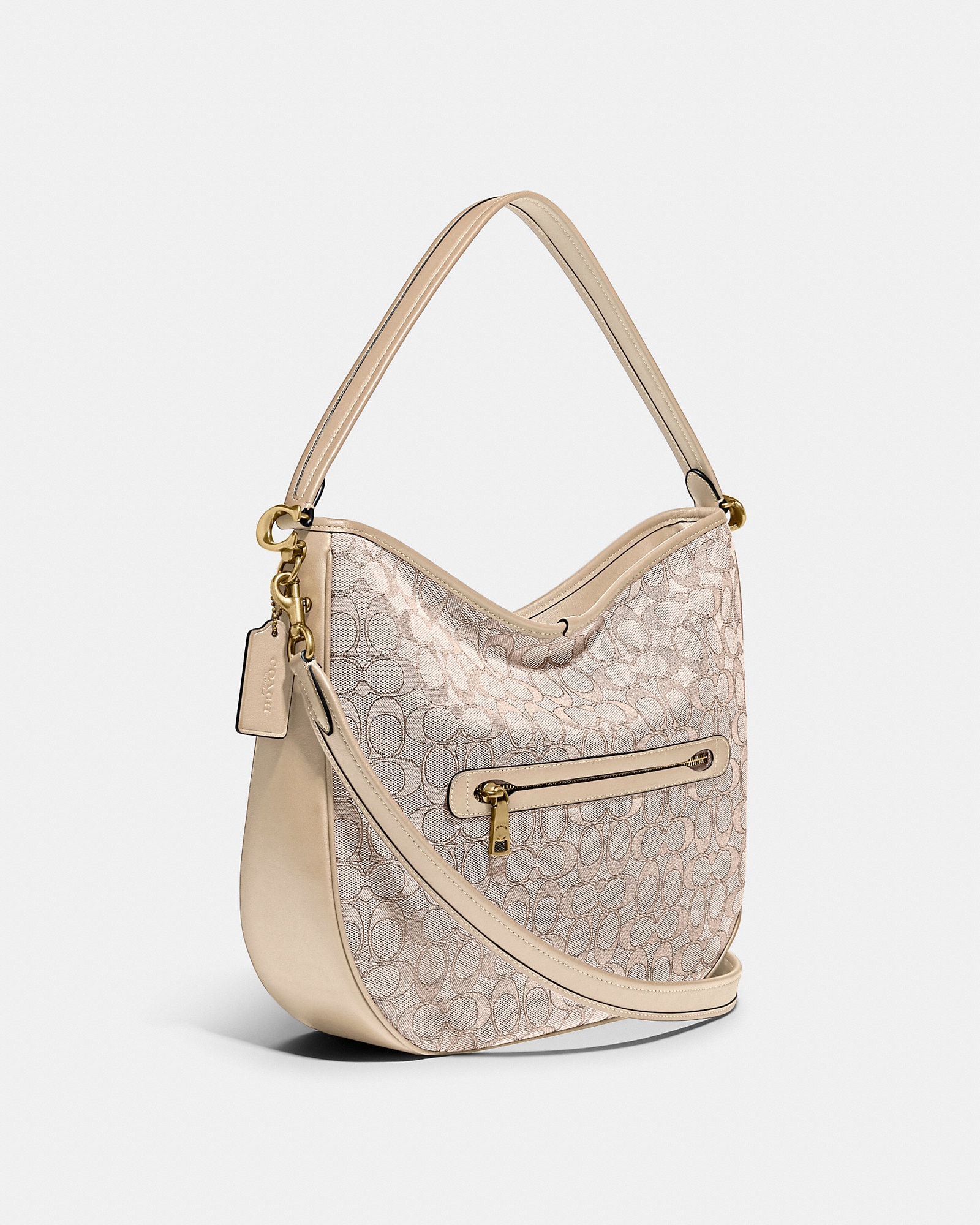 Soft Tabby Hobo In Signature Jacquard