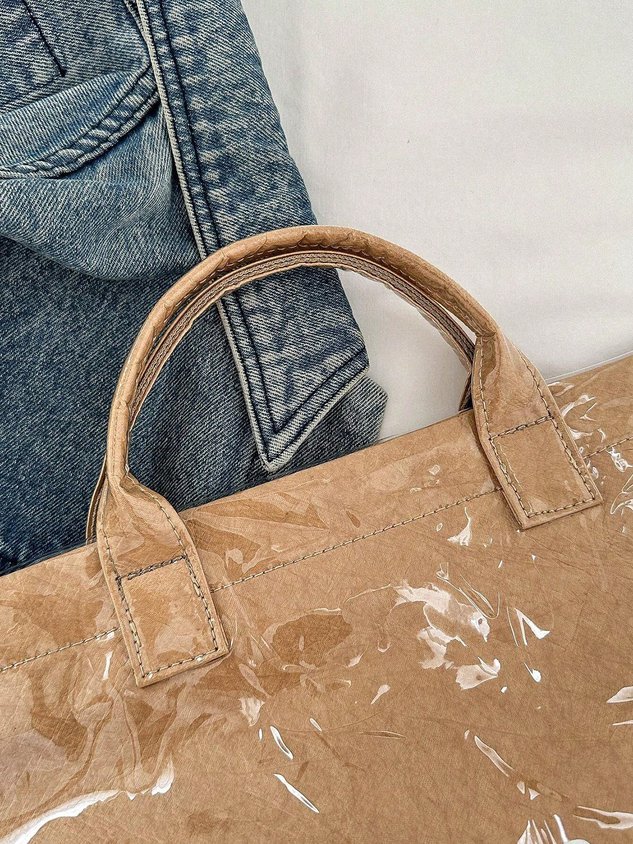 Casual Waterproof PVC Large Capacity Tote Bag