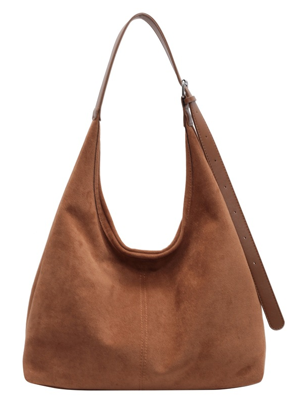 Casual Suede Tote Bag With Mini Bag