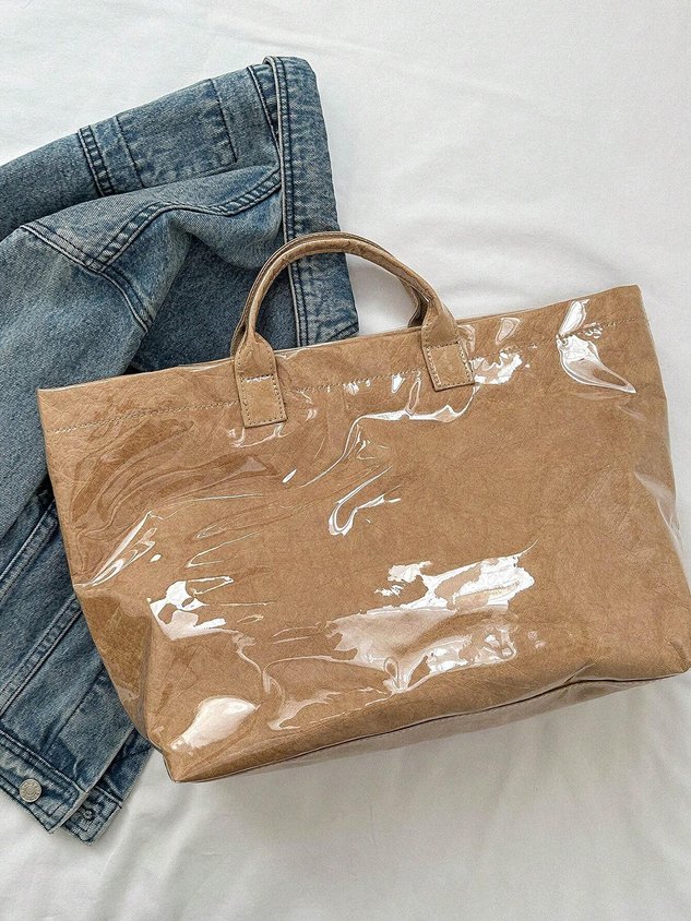 Casual Waterproof PVC Large Capacity Tote Bag