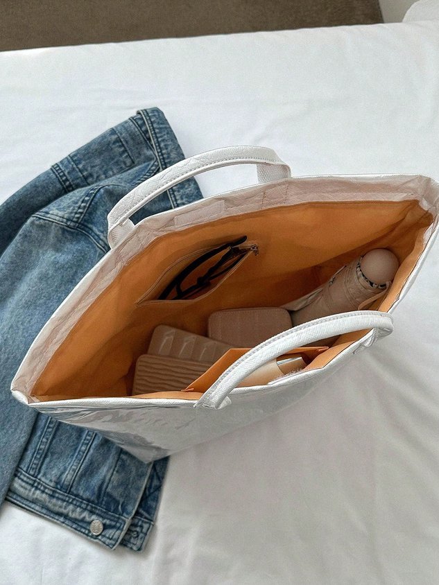 Casual Waterproof PVC Large Capacity Tote Bag