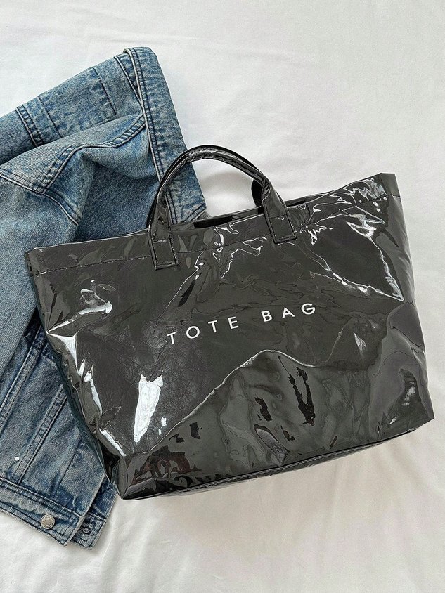 Casual Waterproof PVC Large Capacity Tote Bag