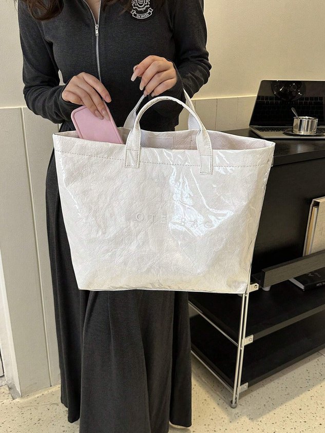 Casual Waterproof PVC Large Capacity Tote Bag