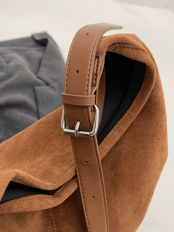 Casual Suede Tote Bag With Mini Bag