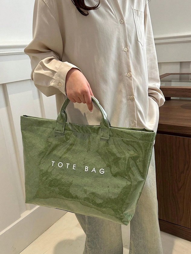 Casual Waterproof PVC Large Capacity Tote Bag
