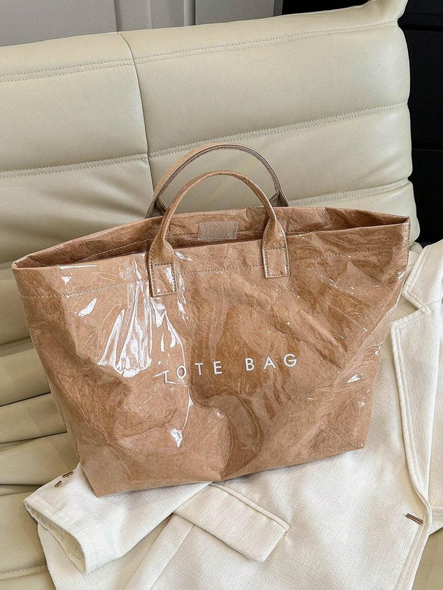 Casual Waterproof PVC Large Capacity Tote Bag