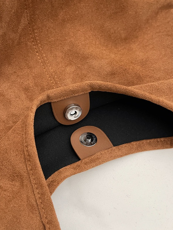 Casual Suede Tote Bag With Mini Bag