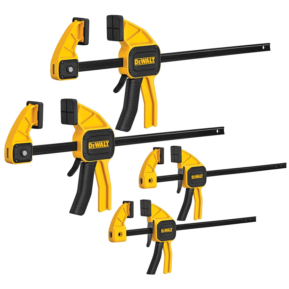 DEWALT 150/300mm Medium and Large Trigger Clamp - 4 Pack DWHT83196