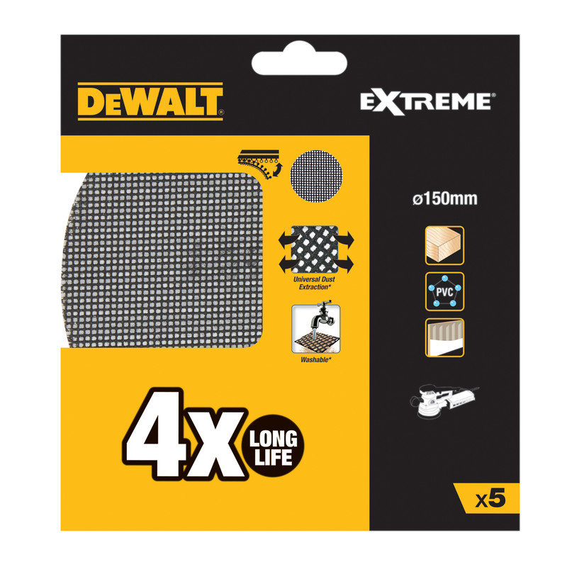 DeWalt Mesh Sanding Disc 150mm 80 Grit