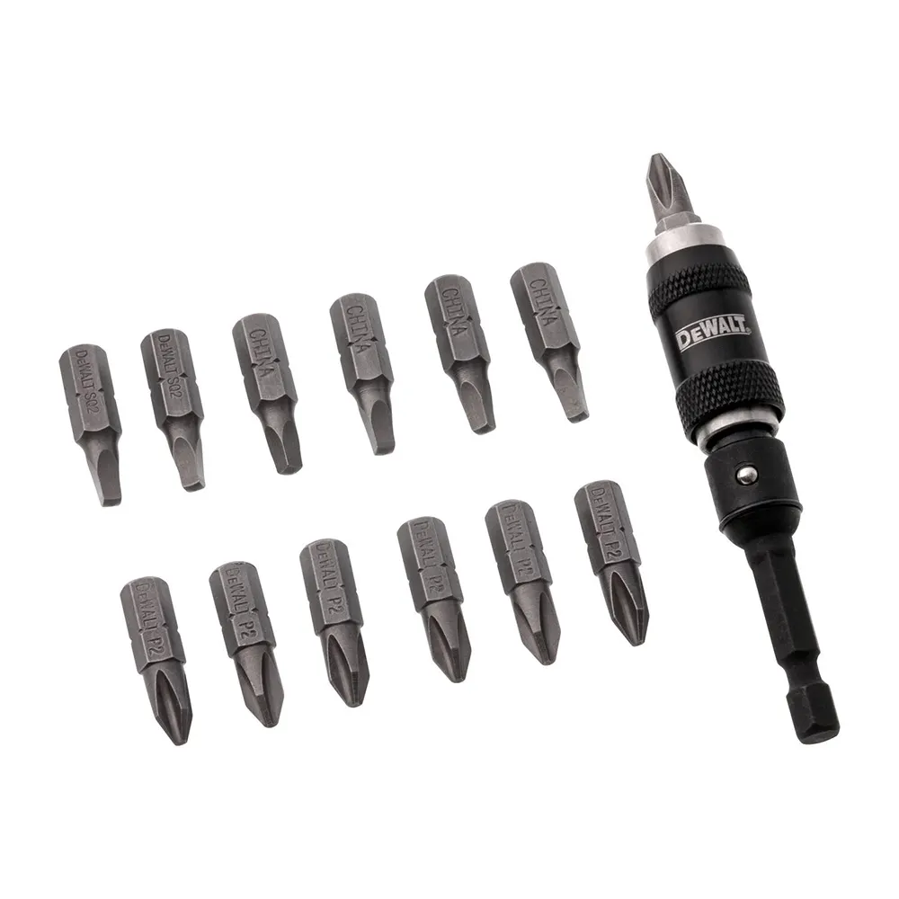 DEWALT 1/4 Hex Offset Pivot Magnetic Holder Bit - 14 Piece DWPVTC14