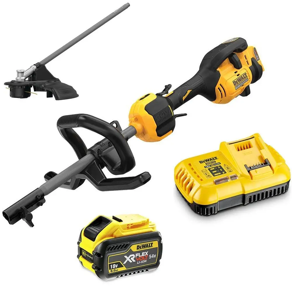 DEWALT 54V XR Flexvolt Brushless 1x9.0Ah Multi-Tool Power Head & Line Trimmer Attachment Kit DCMAS5713X1-XE