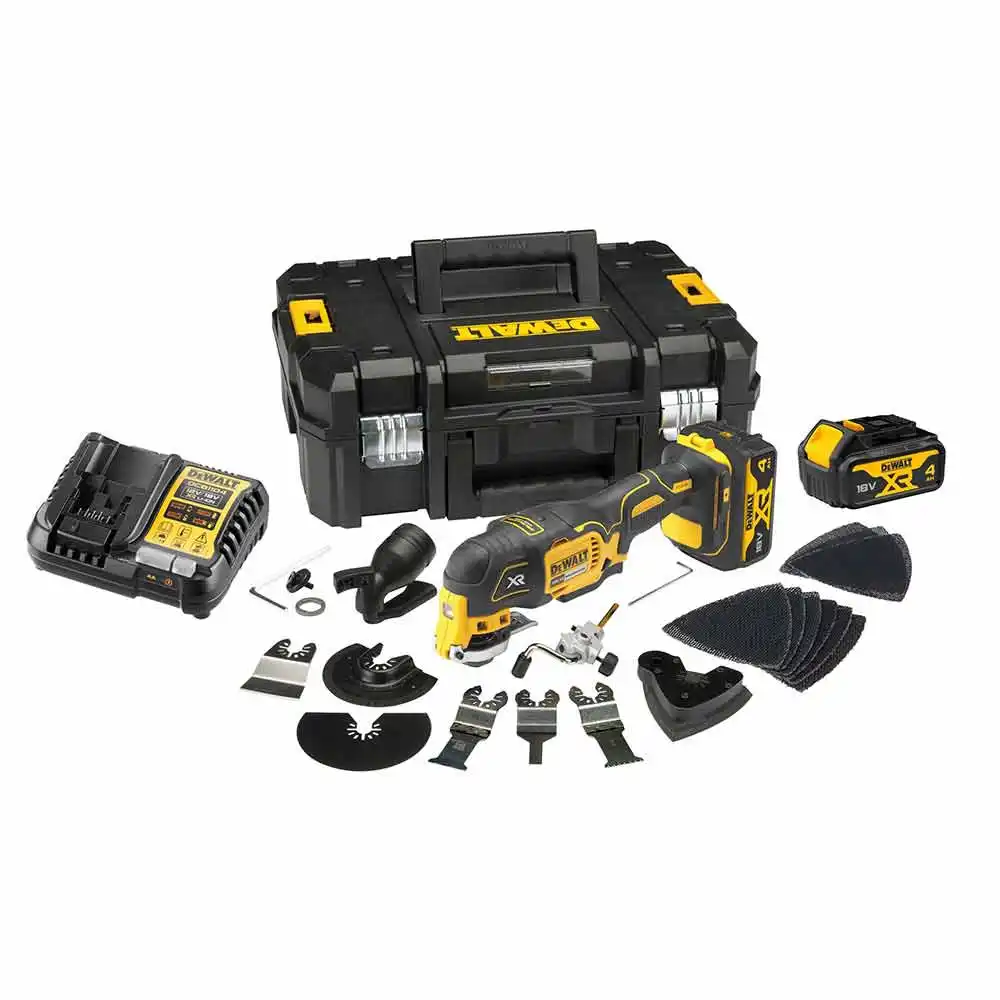 DEWALT 18V XR Brushless 2 x 4.0Ah Oscillating Multi Tool Kit DCS355M2-XE