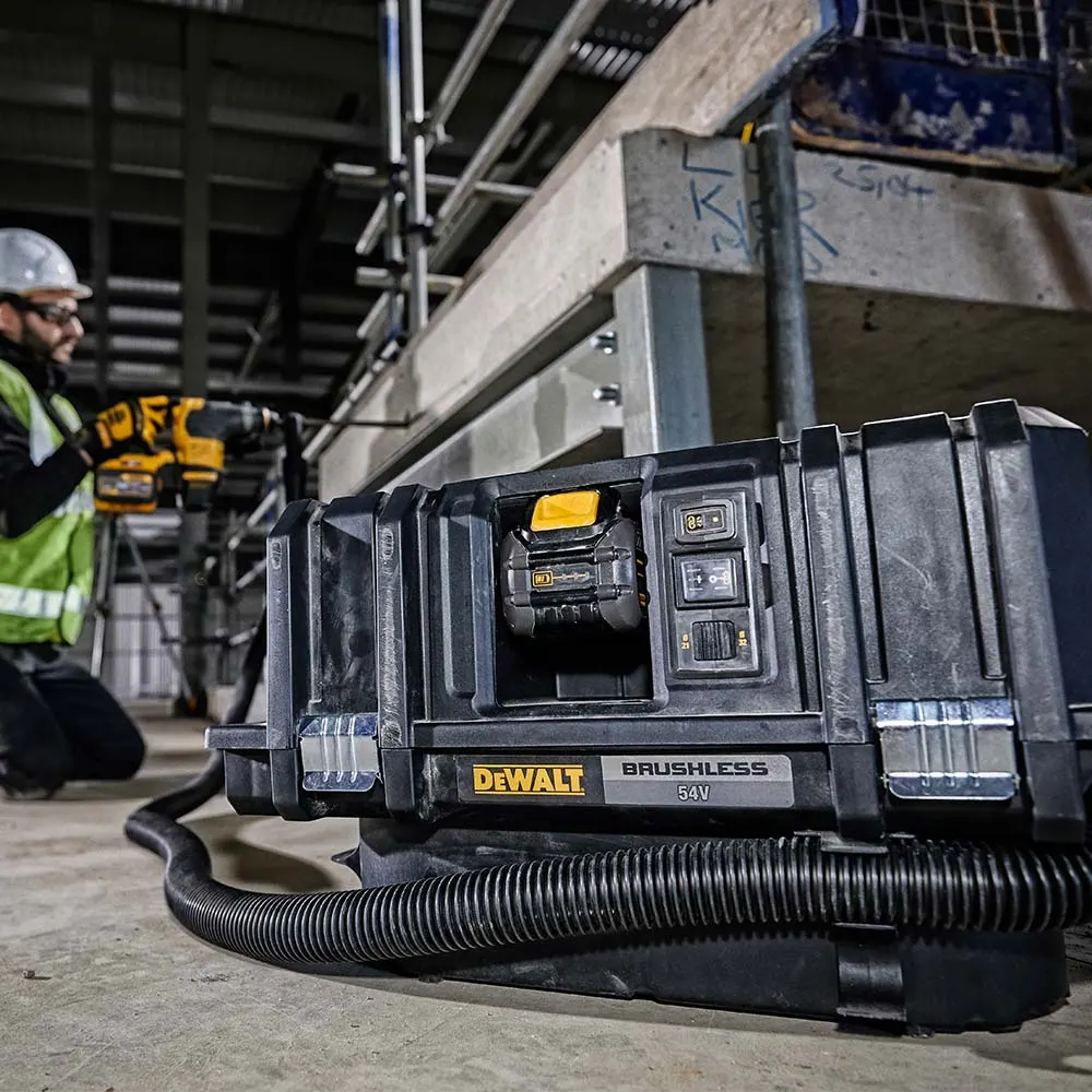 DEWALT 54V XR FLEXVOLT Brushless 2 x 6.0Ah M-Class Dust Extractor Kit DCV586MT2-XE