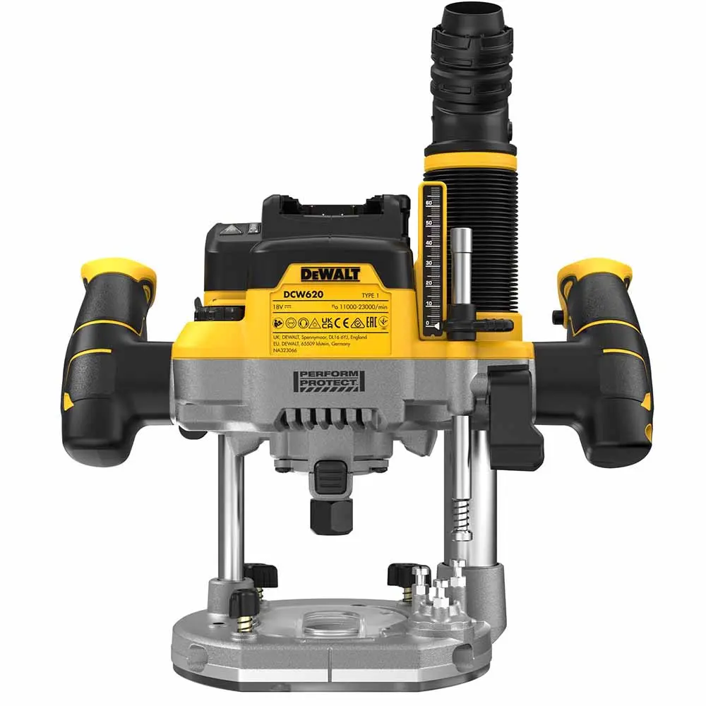 DEWALT 18V Brushless XR 70mm 1/2" Plunge Router Skin DCW620NT-XE