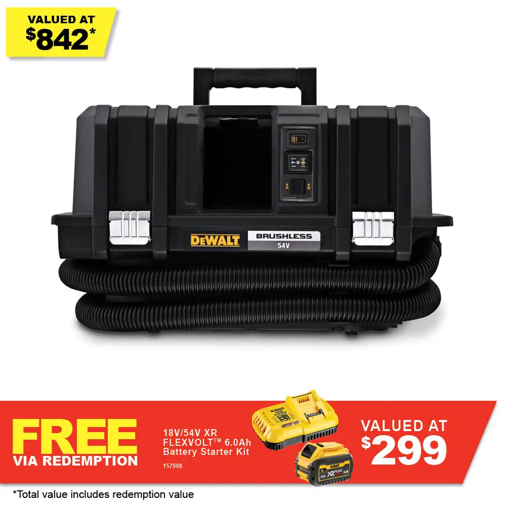 DEWALT 54V XR FLEXVOLT M-Class Dust Extractor Skin DCV586MN-XJ