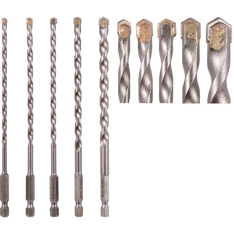 DeWalt Impact Masonry Drill Bit 4, 5, 5.5, 6, 8mm