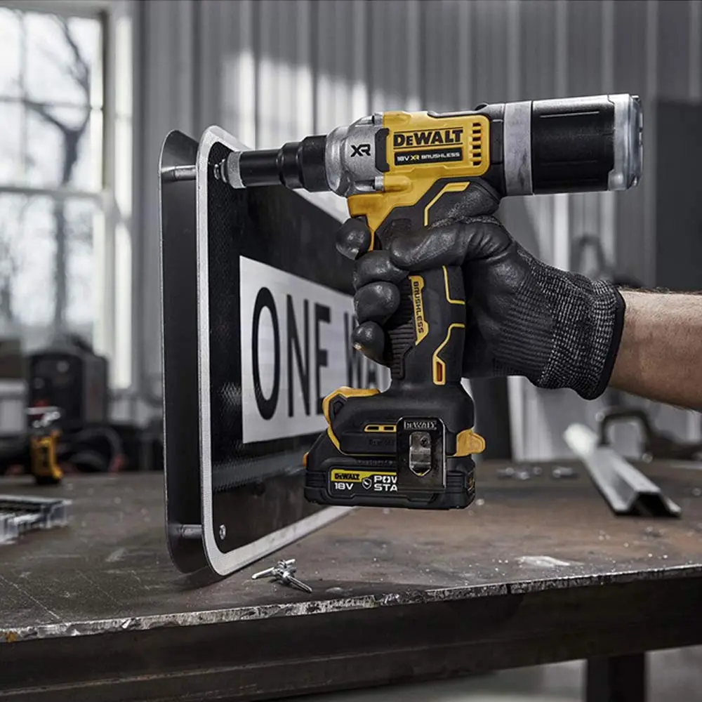 DEWALT 18V XR Brushless 6.4mm Rivet Tool Skin w/ TSTAK DCF414NT-XJ