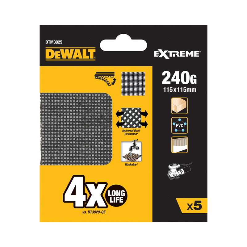 DeWalt Mesh 1/4 Sanding Sheet 240 Grit