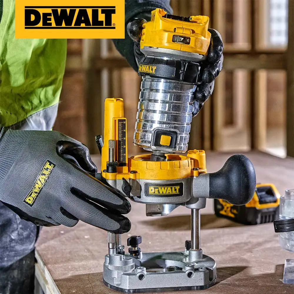DEWALT 18V Brushless XR 8mm Router with Plunge Base Skin DCW604N-XJ