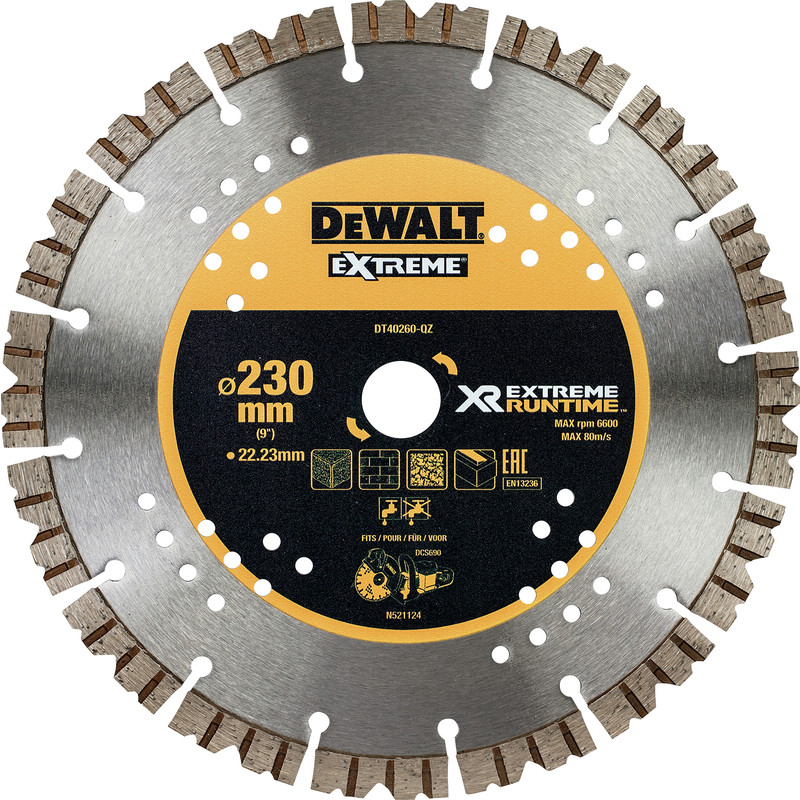 DeWalt Extreme Runtime Diamond Wheel 230 x 22mm