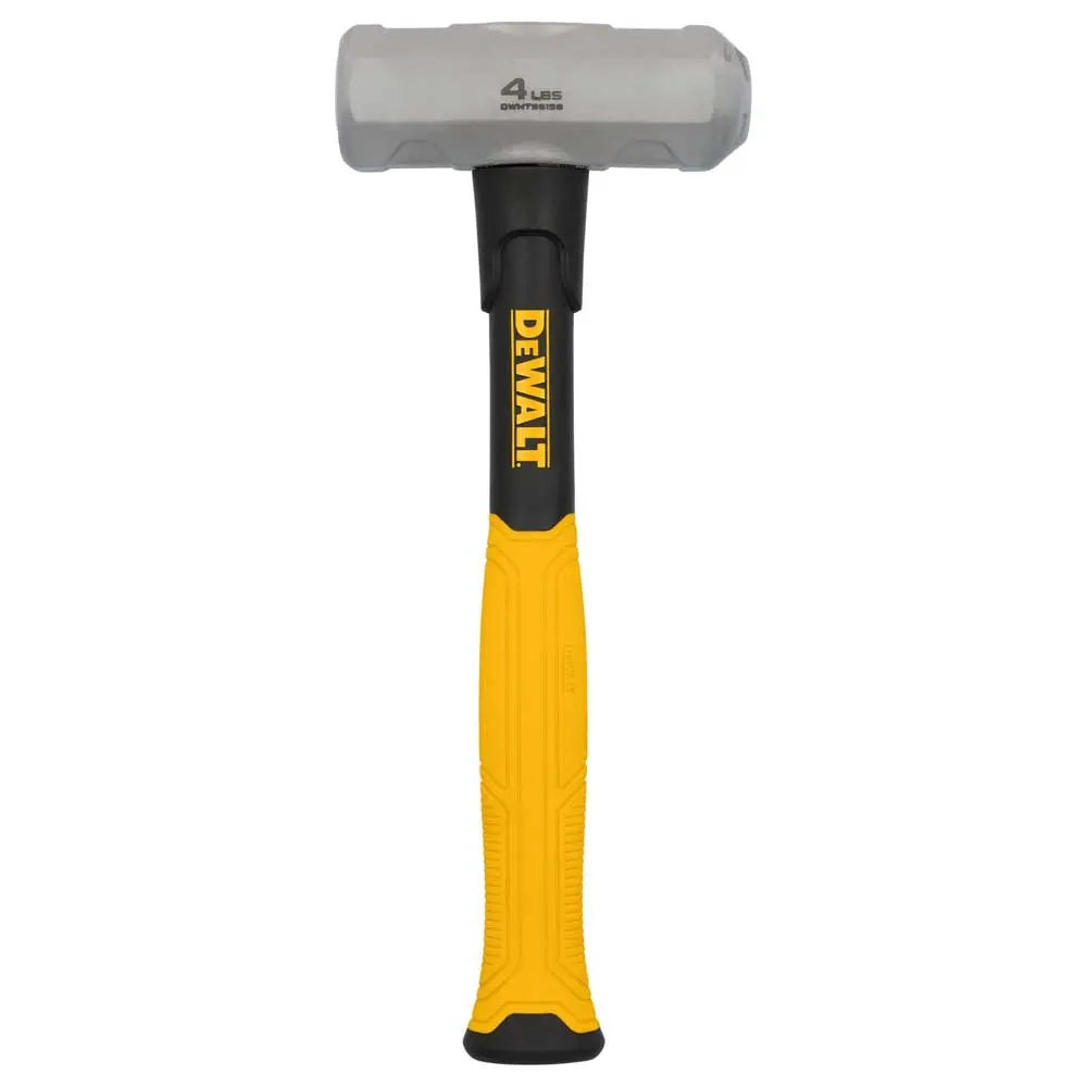 DEWALT 4lb/1.8kg Rubber Grip Concentrated Strike Face Club Hammer DWHT56158-1