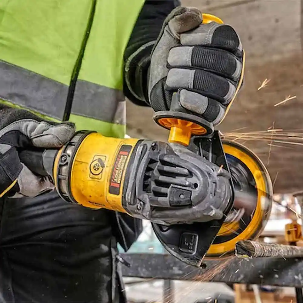 DEWALT 54V XR FLEXVOLT Brushless 125mm Angle Grinder with Side Handle Detect Skin DCG418SHDN-XJ